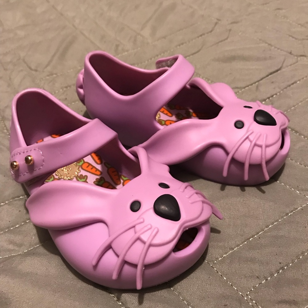 Mini Melissa Purple Bunny toddler/baby shoes